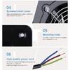 Ventilatore Estrattore Metallo Ferro per Ventilazione 4/6/8", Silenzioso con Valvola di Non Ritorno Anti-reflusso, Ventilatori da Parete&Finestra per Casa