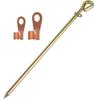 1pc Portable Ground Rod Grounding Pin With 20A 50A Ground Wire Lug For Electric Fences Antennas Satellite Dishes