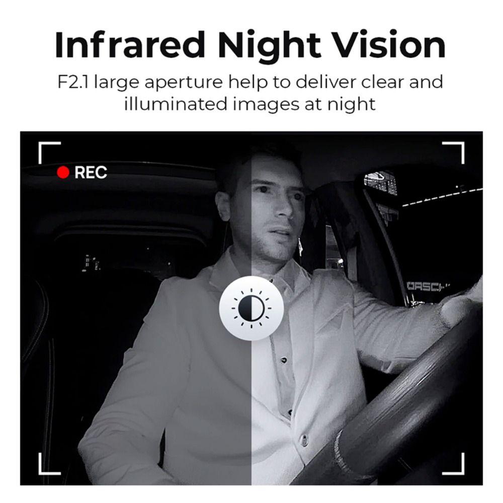 Front Rear Inside HD Driving Recorder Wide Angle Car Charge Reversing Camera  DVR