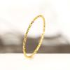 1mm Thin Stackable Ring Stainless Steel Faceted Ring for Women Girl Size 4-10