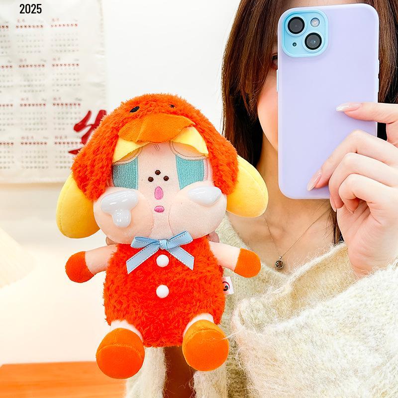 Cross-border Cartoon Crying Plush Doll: Cute Style Keychain Bag Pendant Gift