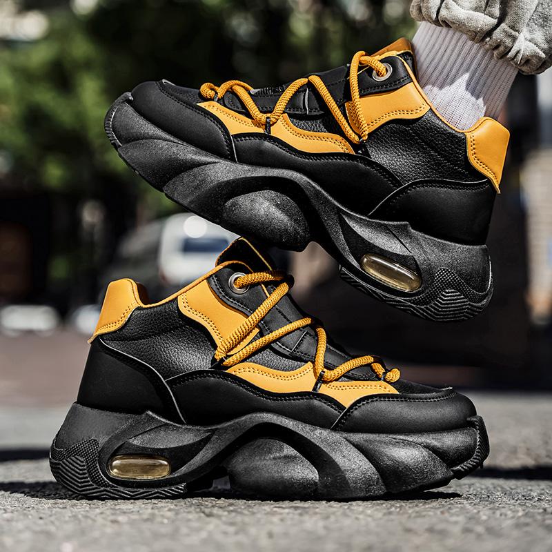 Designer Spring Autumn Comfortable Men's Thick Platform Sneakers New Men Shoes Fashion Casual Shoes Sports Trainers Tenis