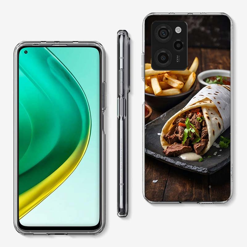 Käse Knuspriges Hähnchen Rindfleisch Verpackungsabdeckung Handyhülle Für Xiaomi Poco M8 M7 M6 M4 M3 X7 X6 X4 Pro F7 Ultra M5S Mi 14 14T 15 15T