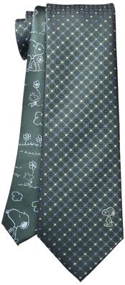 Tie Snoopy Necktie PNDW0456 Green SNOOPY Business Brand Necktie Present [Peanuts]