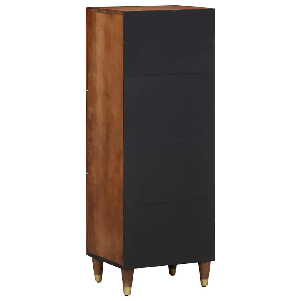 Highboard with Shelf Brown 40 x 33 x 110 cm Solid Wood Mango