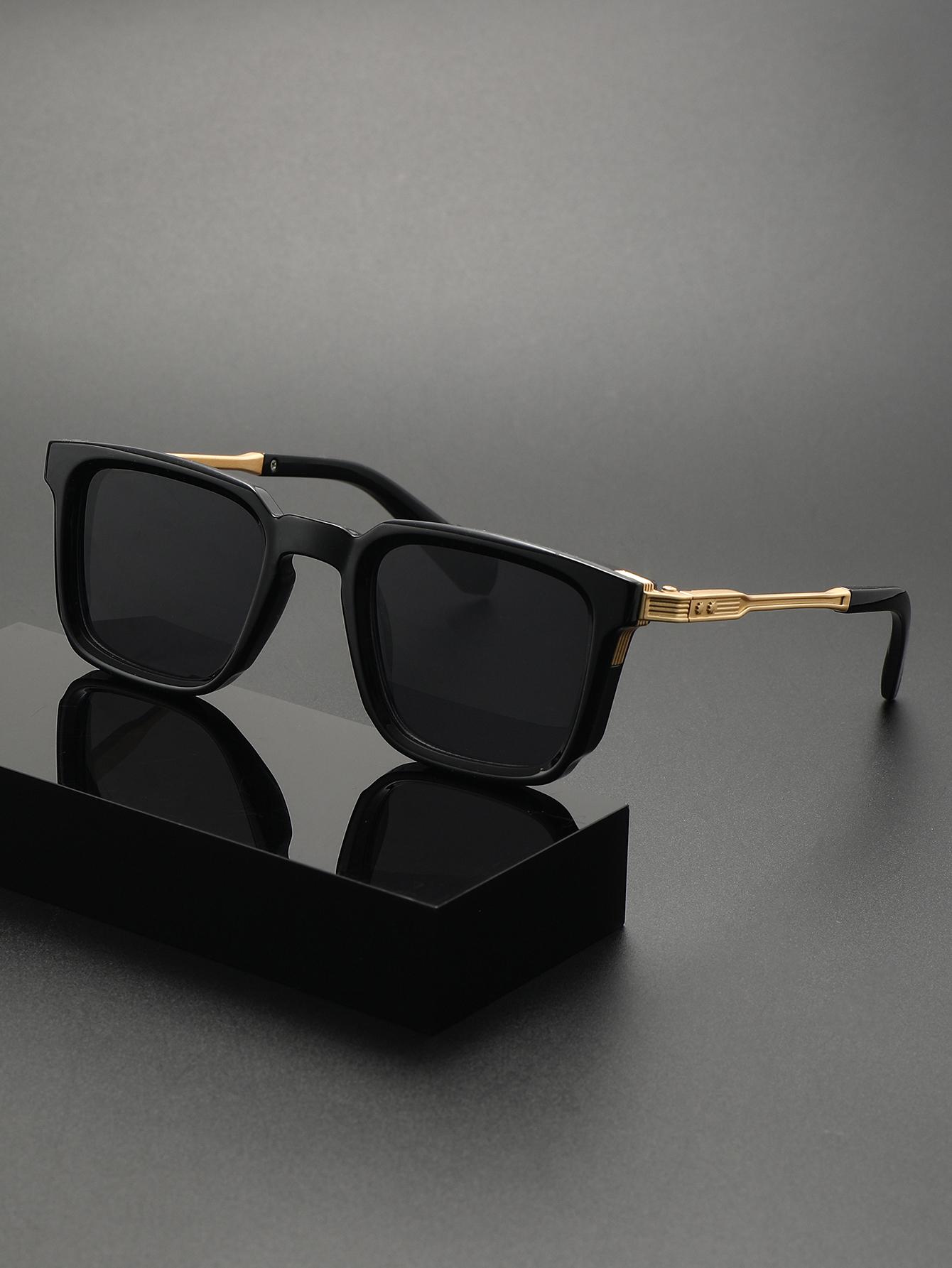 

1PCS Classic Square Frame Sunglasses Men s Casual Golf Women s Shopping Outdoor Driving Glasses for Men And Women чёрный