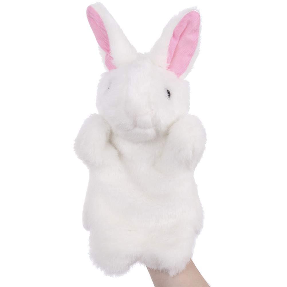 Cute Cartoon Bunny Plush Glove Puppet Rabbit Finger Toys Kids Birthday Gift