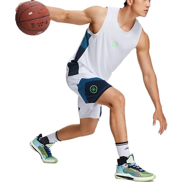 Li Ning Basketball Jersey Men's White AAYS041-10