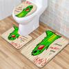 Textured Toilet Three-Piece Floor Mat Bathroom Three-Piece Carpet Doormat