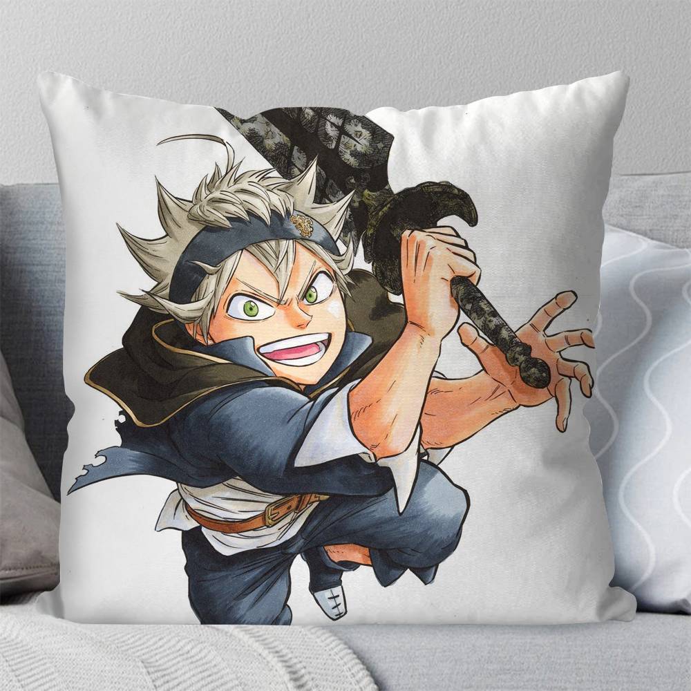 Asta Animation Black Clover Pillow Case Fashion Square Pillowcase Bedroom Sofa Room Ins Decoration Leisure