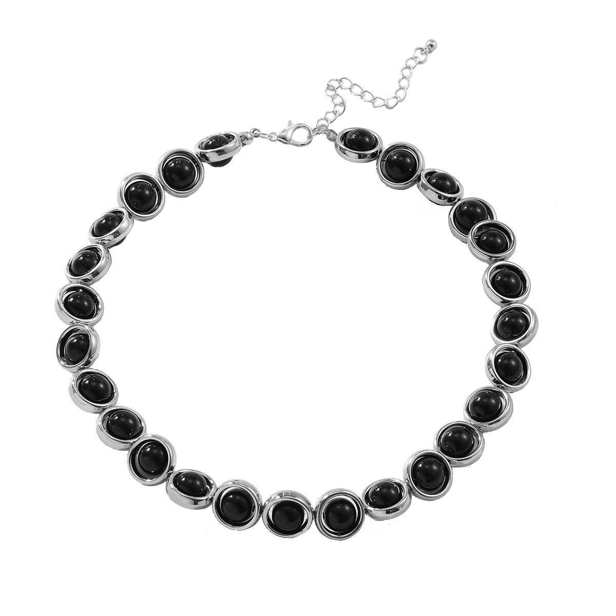 

Элегантный браслет из бисера для женщин - простой европейский и американский стиль серебряный