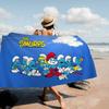S-Smurfs Cute Anime Beach Swimming Towel Soft Absorbent Washcloth Children's Gifts For Kids Travel Camping Gym