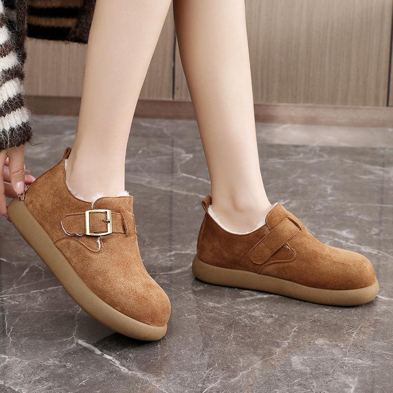 BN all-inclusive fluwelen kleine aardappel Birkenstocks nieuwe winter luie muts katoenen schoenen