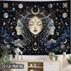 2D Flat - 2D Flat - 2D Flat Print 1pc Tapestry Three-Faced Goddess Moon Star Wall Hanging, Cosmic Goddess Art Decor Ideal Interior Decor for Bedrooms,