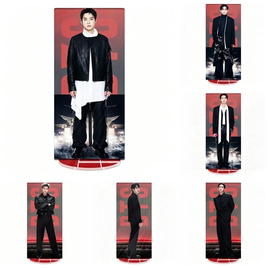 Bts World Tour Acrylic Display With Cnc Cut Seamless Printing For Gift And Decor