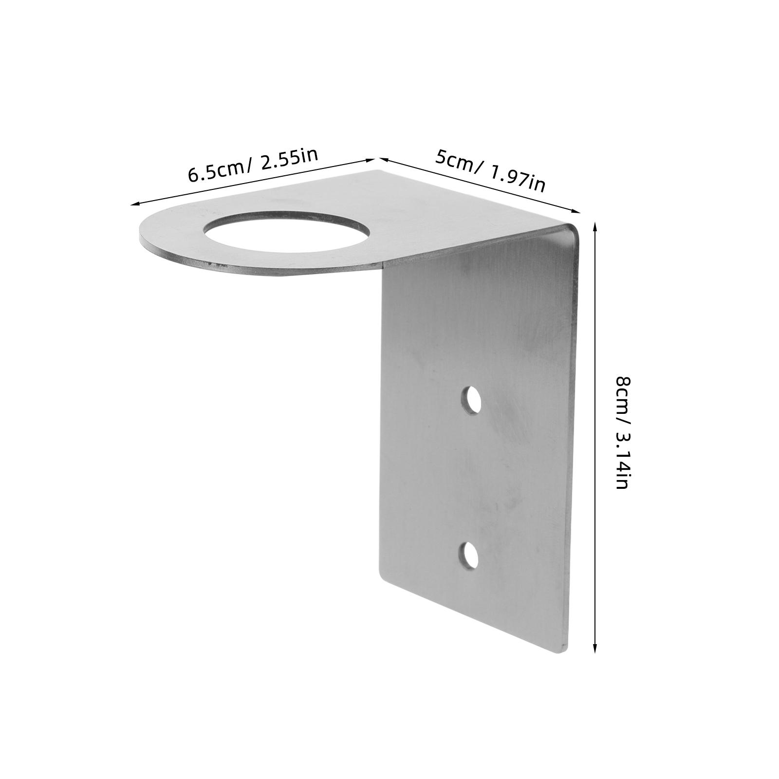 

Soap Bathroom Dispenser Holder Liquid Hand Bottle Non-drilling Stand 800X700X500CM Stainless Steel Wall Bracket серебряный