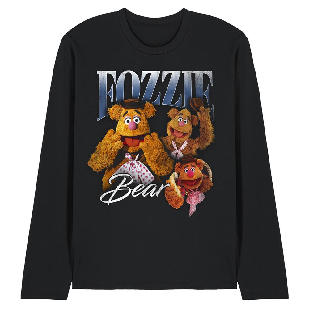 The Muppets Unisex Yetişkin Fozzie Ayı Saygı Tişörtü Uzun Kollu