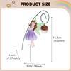Garden Statue Stake Micro Landscape Decor Flowerpot Lawn Ornament for Patio Yard Indoor