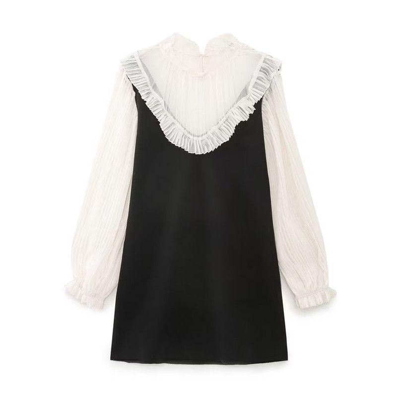 

Fashion Style Spring New Arrival Women s Clothing French Classic Style Gauze Knitting Patchwork Dress 2142221 800 As shown in pictures XS