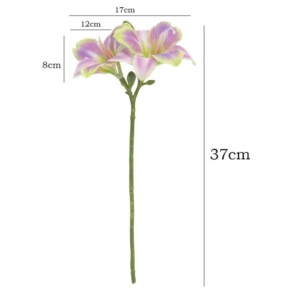 Home Decor Centerpiece Artificial Clivia Bouquet Home Decoration Bendable Wire Inside Flexible Floral Stems For DIY Projects