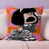 Cute Cartoon M-Mafalda   Pillow Cover for Bedroom Room and Living Room Sofa Decorative Cushion Cover