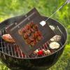 BBQ Mesh Grill Bag Reusable Non-Stick Barbecue Bags for Meat Veggies Seafood Pizza Heat-Resistant BBQ Veggie Grill Pouches