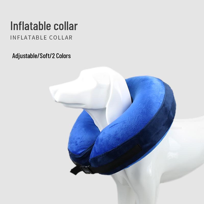 Pet PVC Inflatable Anti-Bite Elizabeth Neck Collar for Cats and Dogs