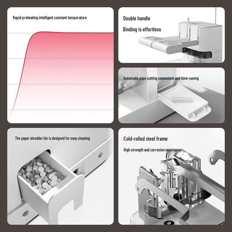 Deli 40mm Manual Financial Document Binding Machine