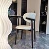 2pcs Minimalist dining chair - Nordic style, with backrest, memory foam seat, suitable for modern home or restaurant decoration