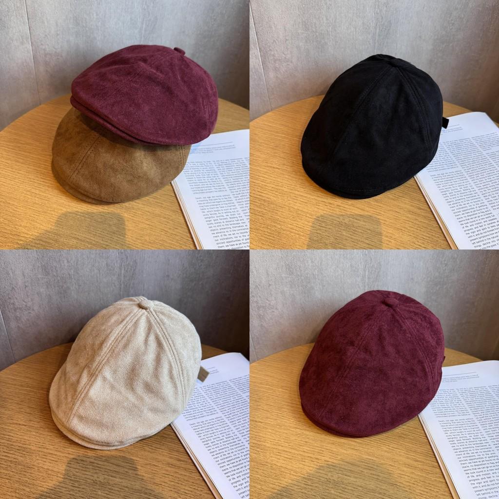 Solid Color Vintage Hat Women Polyester Material Sun Protection Adjustable Fit