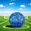 1pc Blue Butterfly Art Size 5 Soccer Ball Professional Match Training Football Indoor &Outdoor Sports Ball Lightweight Durable C6584