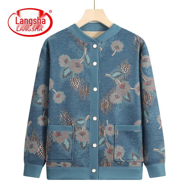 LangSha Women s Velvet Lined Cardigan Jacket 3XL