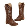 New Women's Boots Embroidery Sleeve Knight Motorcycle Boots Retro Medium Boots Horse Boots Men's Boots Women's Boots