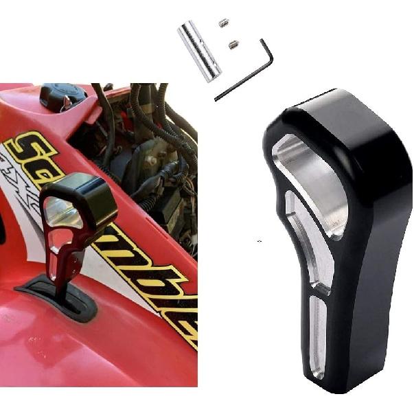 Black Grip Style Shift Knob, Billet Aluminum Shift Knob Shifter