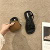 Chaussures d'été décontractées pour femme Sandales pour femme Classiques Bride de cheville Sandales d'été Chaussures plates pour femme Semelle souple Chaussures plates pour femme