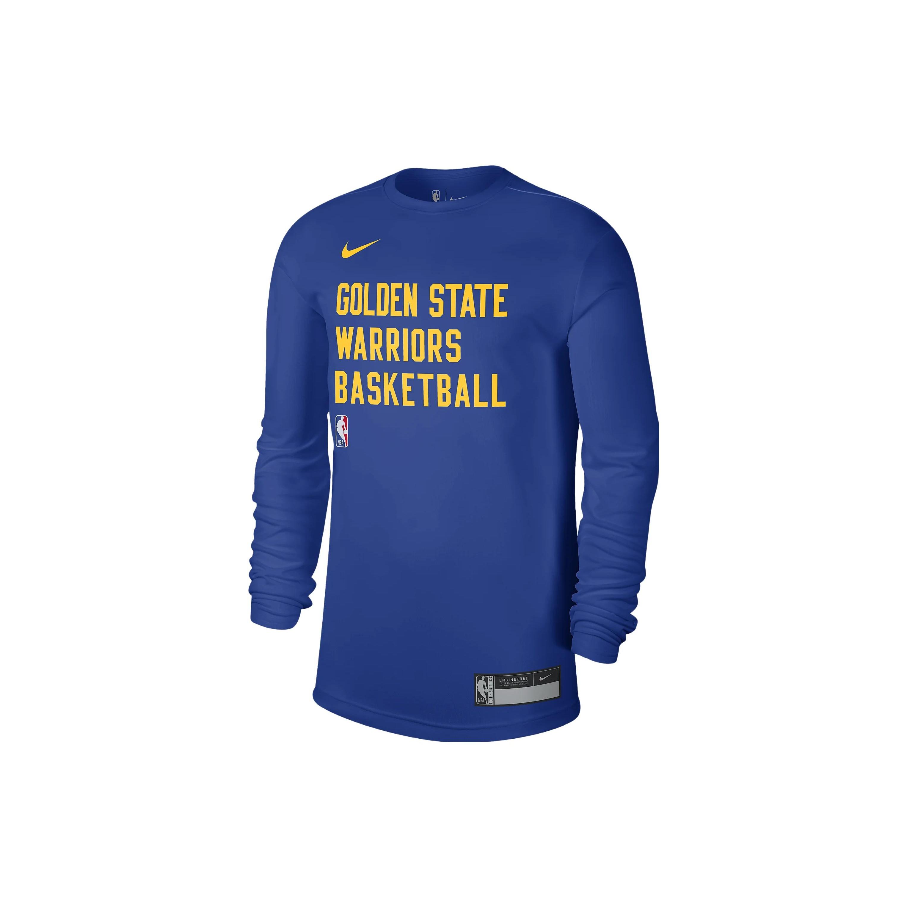 Nike x NBA Dri-FIT Golden State Warriors Training Long Sleeve T-shirt  Blue  Men s FD9949-495 L
