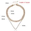 Accessories, temperament popular claw chain rhinestone necklace, fashionable hip-hop personality multi-layer full diamond necklace