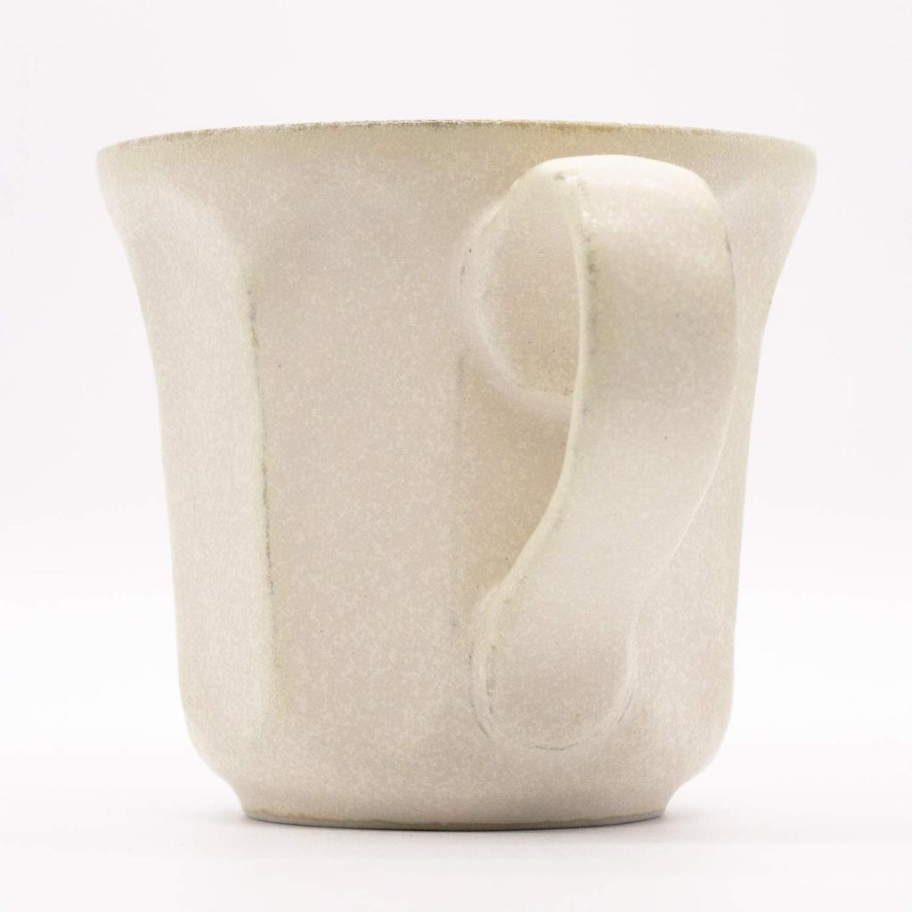 Mino Ware Kaneko Kohyo [Rinka] Mug, White, Neriwa Flower Design, Approx. 270ml Capacity, Microwave and Dishwasher Safe, Made in Japan, Product Number