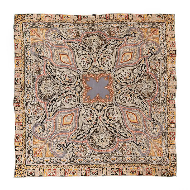 

Silk silk scarf women s new scarf thin mulberry silk strip yarn cashew flower shawl