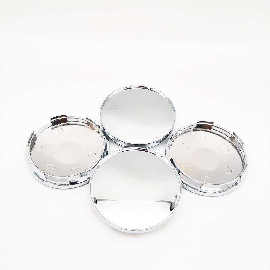 4er Set Universelle Chromsilberne Auto-Radnabendeckel
