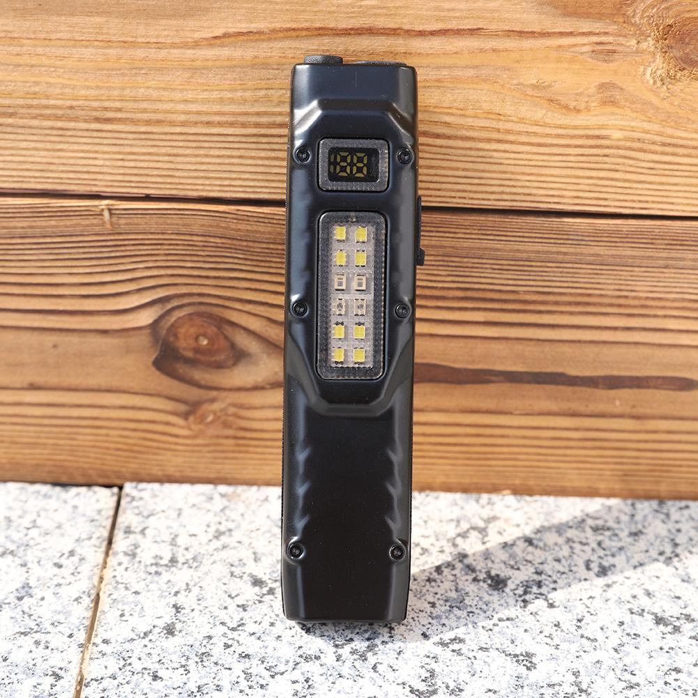 EDC Rechargeable LED Flashlight Super Bright Tactical Flashlight COB Work Light Portable Multifunctional Flashlight Waterproof