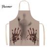 Creepy Butcher Apron Halloween with Realistic Blood Stain, Washable Protective Work Apron, Waterproof Cooking Horror Costume Prop for Cosplay Parties