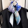 100% Natural Silk Scarf Women Luxury High Quality Headband Square Foulard Female Neckerchief Shawl Wraps Hijab Bandana Scarves