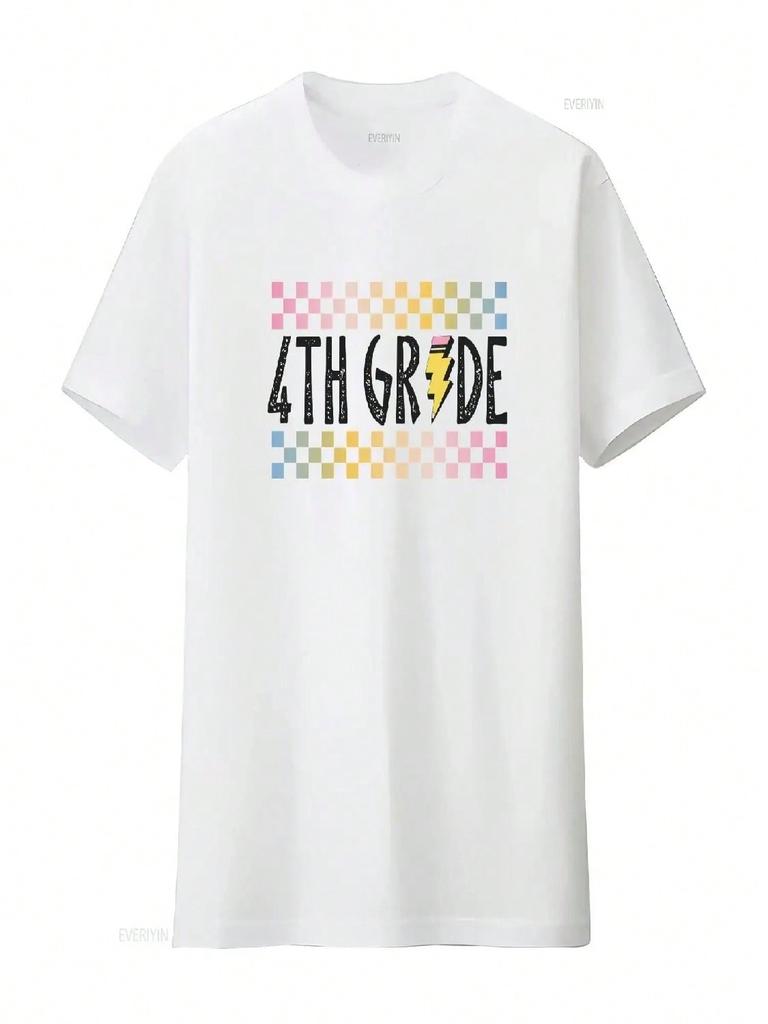 Fourth Grade Teacher T Shirt 4th First Day Of School Retro Team Vintage Washed Graphic Unisex Breathable
