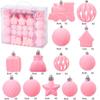 50pcs Velvet Christmas Ornaments Irregular Shape Xmas Hanging Decorations  Home Decor