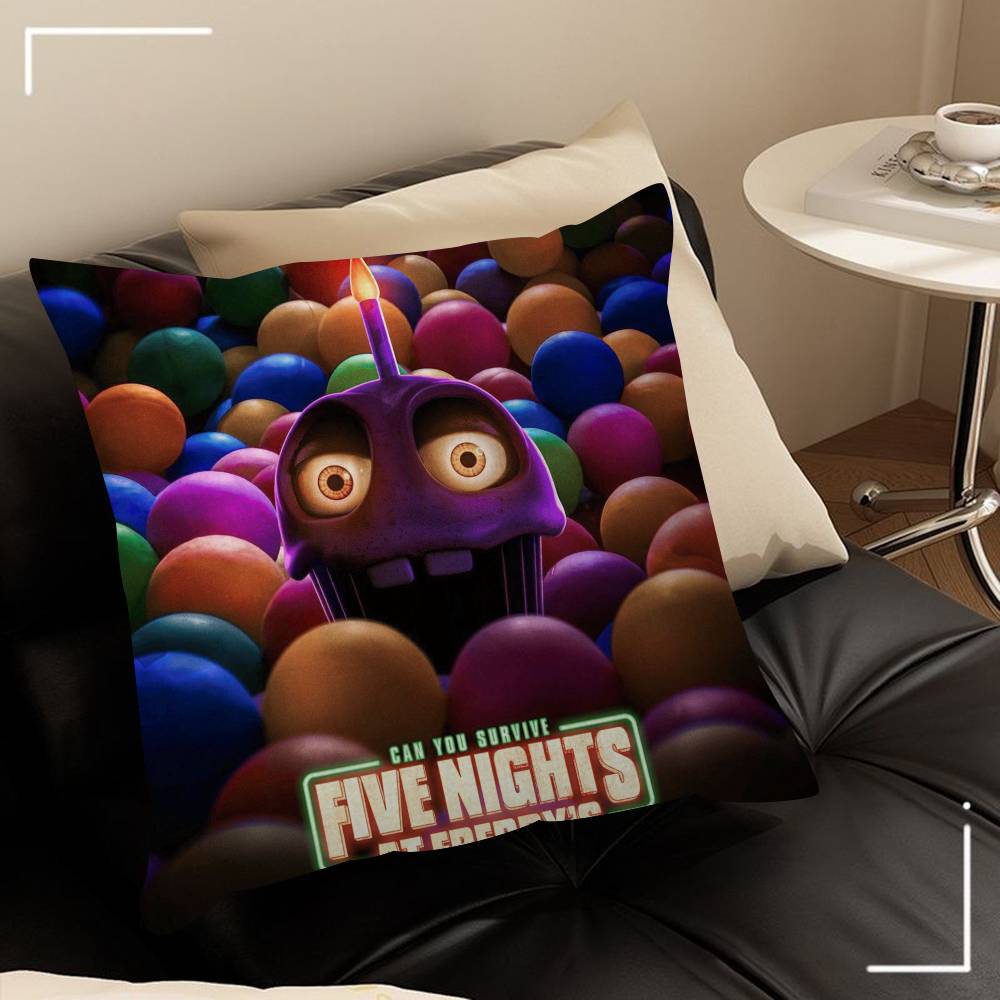 Movie Five N-Nights Game At F-Freddys    Cushion Cover Car Throw Pillow Case For Sofa Car Christmas Gift 40x40cm 45x45cm