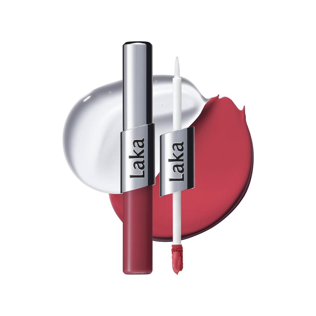 Laka Perfect Twin Lip (#907 Gentle Rose) | 2-in-1 | Matte Lipstick | Glossy Lipstick | Long-lasting | Long-lasting