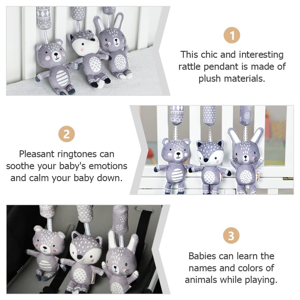 Zrăgănitoare pentru bebeluși Jucării cu clopoțel de vânt pentru agățat Jucării de pluș pentru stoarcere Cărucior pentru sugari Jucării pentru agățat Scaun de mașină Jucărie nouă pentru sugari, băieți și fete