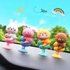 Auto Ornament Kopf Niedliches Tier Frühlingsspielzeug Auto Anime Schüttelplatte Armaturenbrett Dekoration PVC Puppe Autoinnenausstattung Zubehör Geschenk