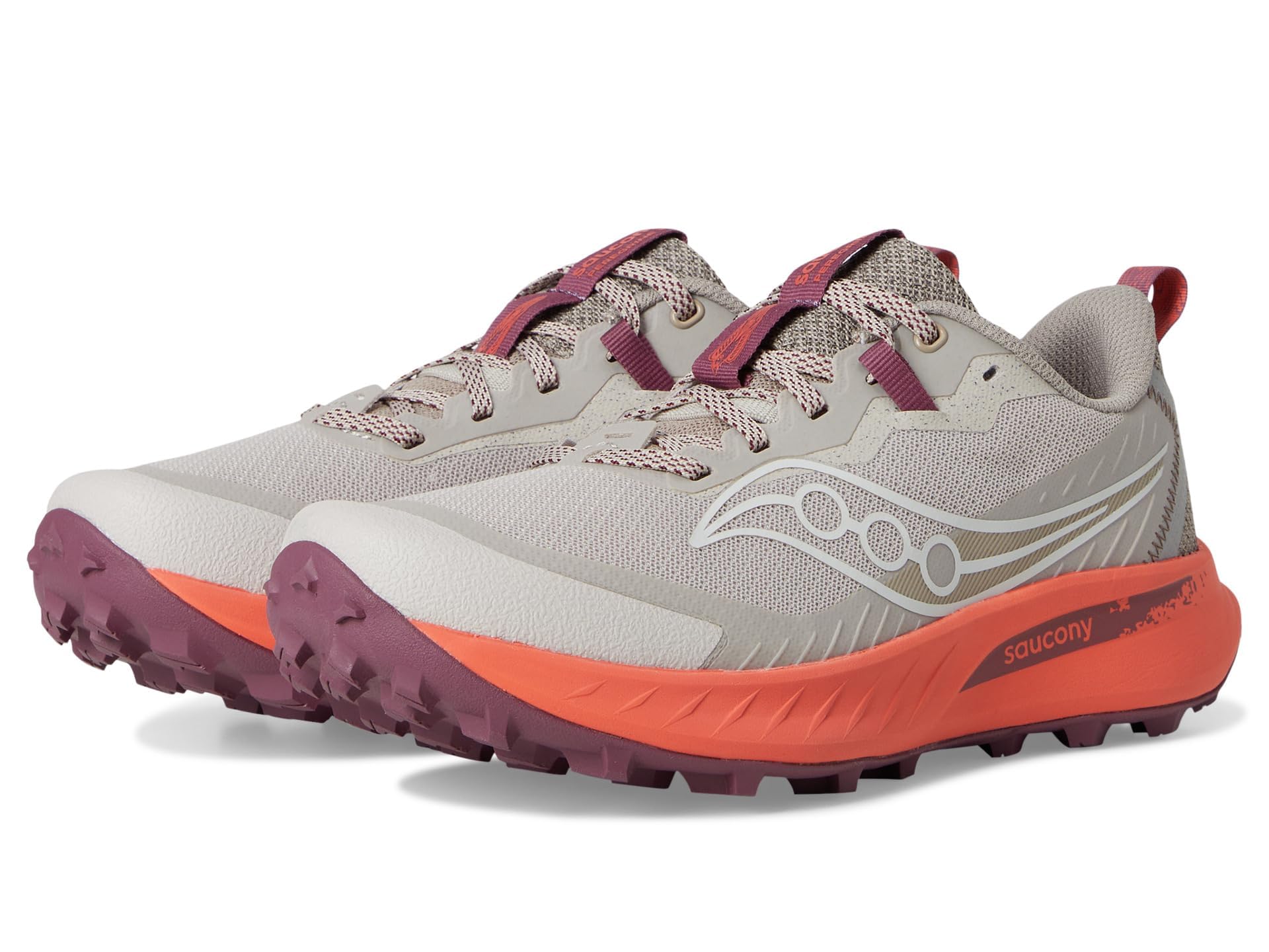 [Saucony] Running Shoes PEREGRINE 15 Women s OAT/SALMON 22.5 cm
